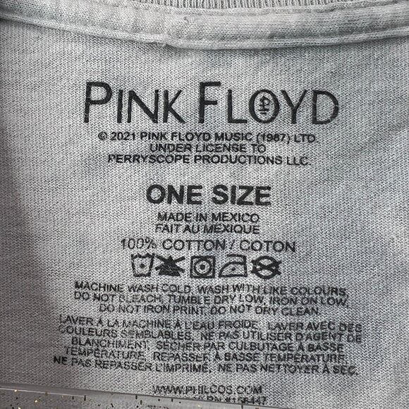 PINK FLOYD Womens Oversized Shirt  Tie Dye Retro Division Bell Concert Tee - Picture 3 of 9